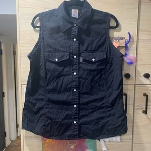 Carhartt for women pearl snap shirt vest